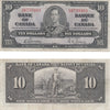 BC-24b 1937 Canada $10 Gordon-Towers, U/D, F