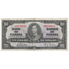 BC-24b 1937 Canada $10 Gordon-Towers, U/D, VF-EF