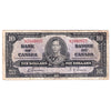 BC-24b 1937 Canada $10 Gordon-Towers, U/D, Circ