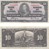BC-24c 1937 Canada $10 Coyne-Towers, C/T, VF