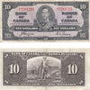 BC-24c 1937 Canada $10 Coyne-Towers, K/T, VF