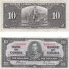 BC-24c 1937 Canada $10 Coyne-Towers, Z/D, Extra Fine (EF40)