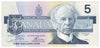 BC-56a 1986 Canada $5 Crow-Bouey, EOA, AU-UNC (AU55)