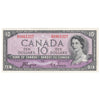 BC-32a 1954 Canada $10 Coyne-Towers, Devil's Face, B/D, Almost Uncirculated (AU50)