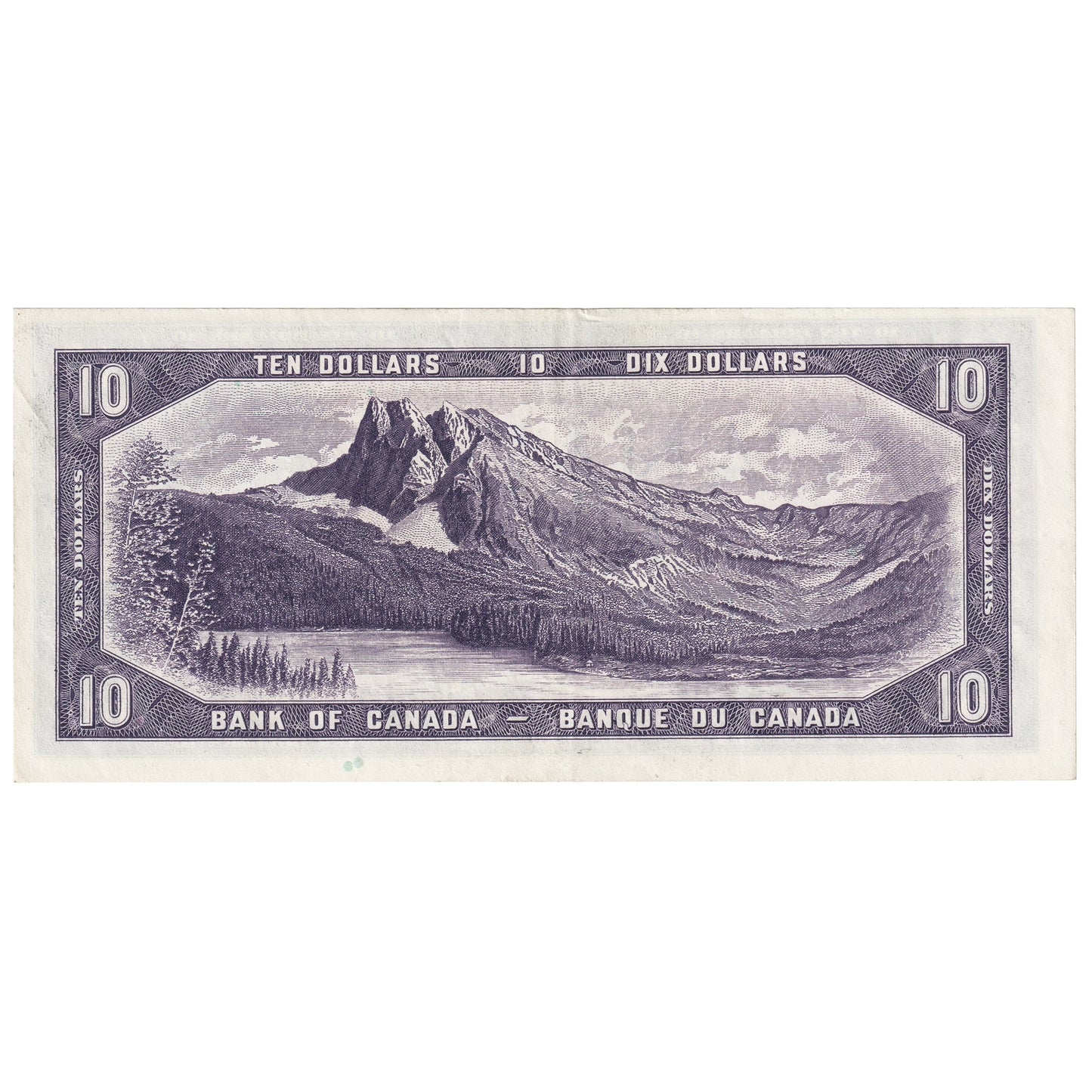 BC-32a 1954 Canada $10 Coyne-Towers, Devil's Face, C/D, Extra Fine (EF40)
