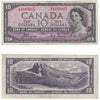 BC-32a 1954 Canada $10 Coyne-Towers, Devil's Face, D/D, F-VF (F15)