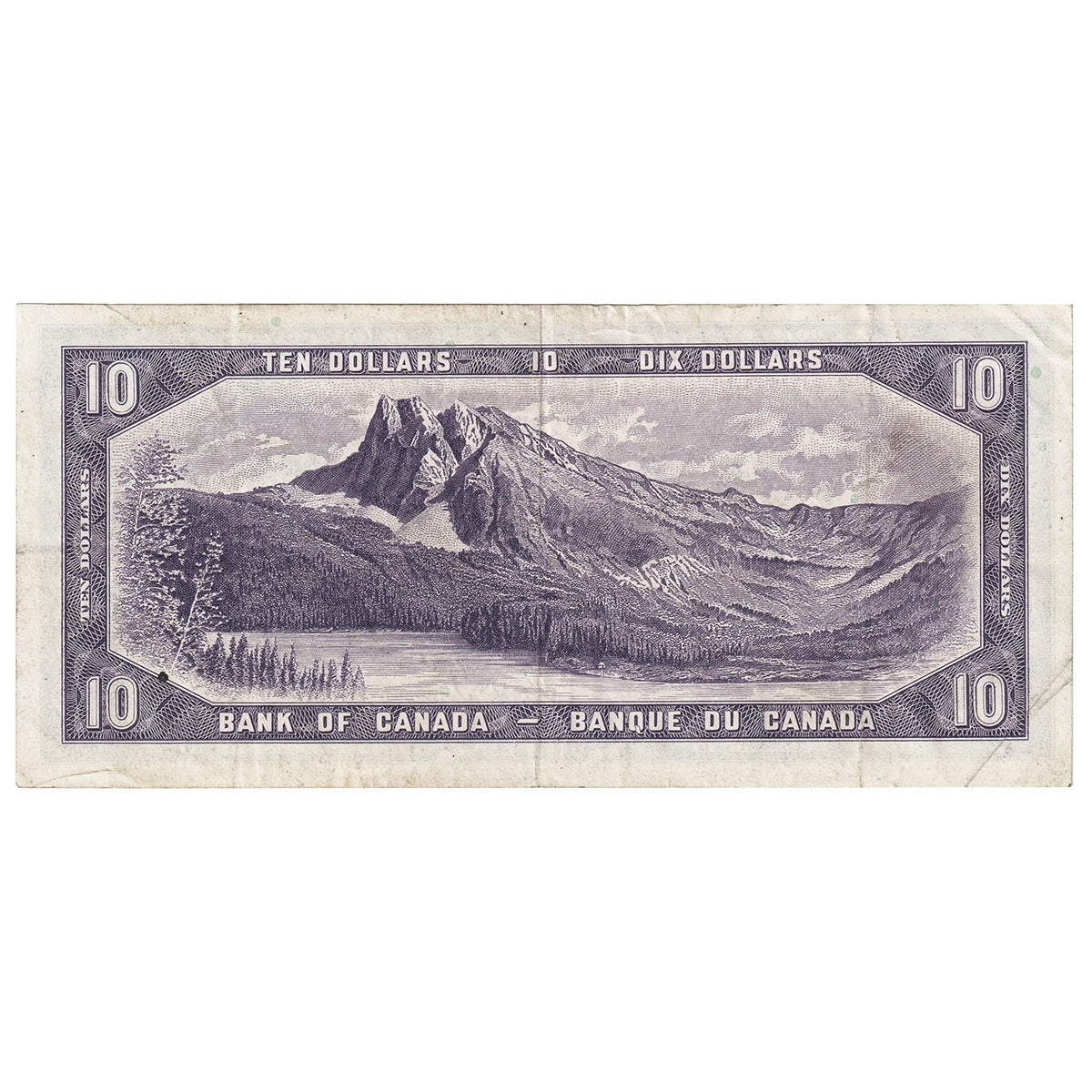 BC-32a 1954 Canada $10 Coyne-Towers, Devil's Face, D/D, VF-EF
