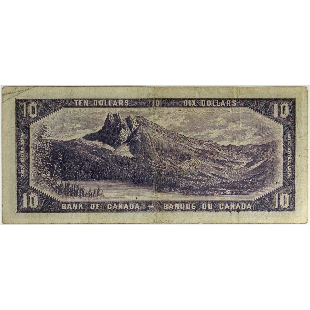 BC-32a 1954 Canada $10 Coyne-Towers, Devil's Face, E/D, F