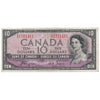BC-32a 1954 Canada $10 Coyne-Towers, Devil's Face, E/D, F-VF (F15)