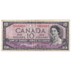 BC-32b 1954 Canada $10 Beattie-Coyne, Devil's Face, F/D, F-VF