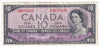 BC-32b 1954 Canada $10 Beattie-Coyne, Devil's Face, H/D, F-VF