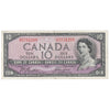 BC-32b 1954 Canada $10 Beattie-Coyne, Devil's Face, H/D, VF-EF (VF30)