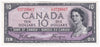 BC-32b 1954 Canada $10 Beattie-Coyne, Devil's Face, I/D, VF-EF