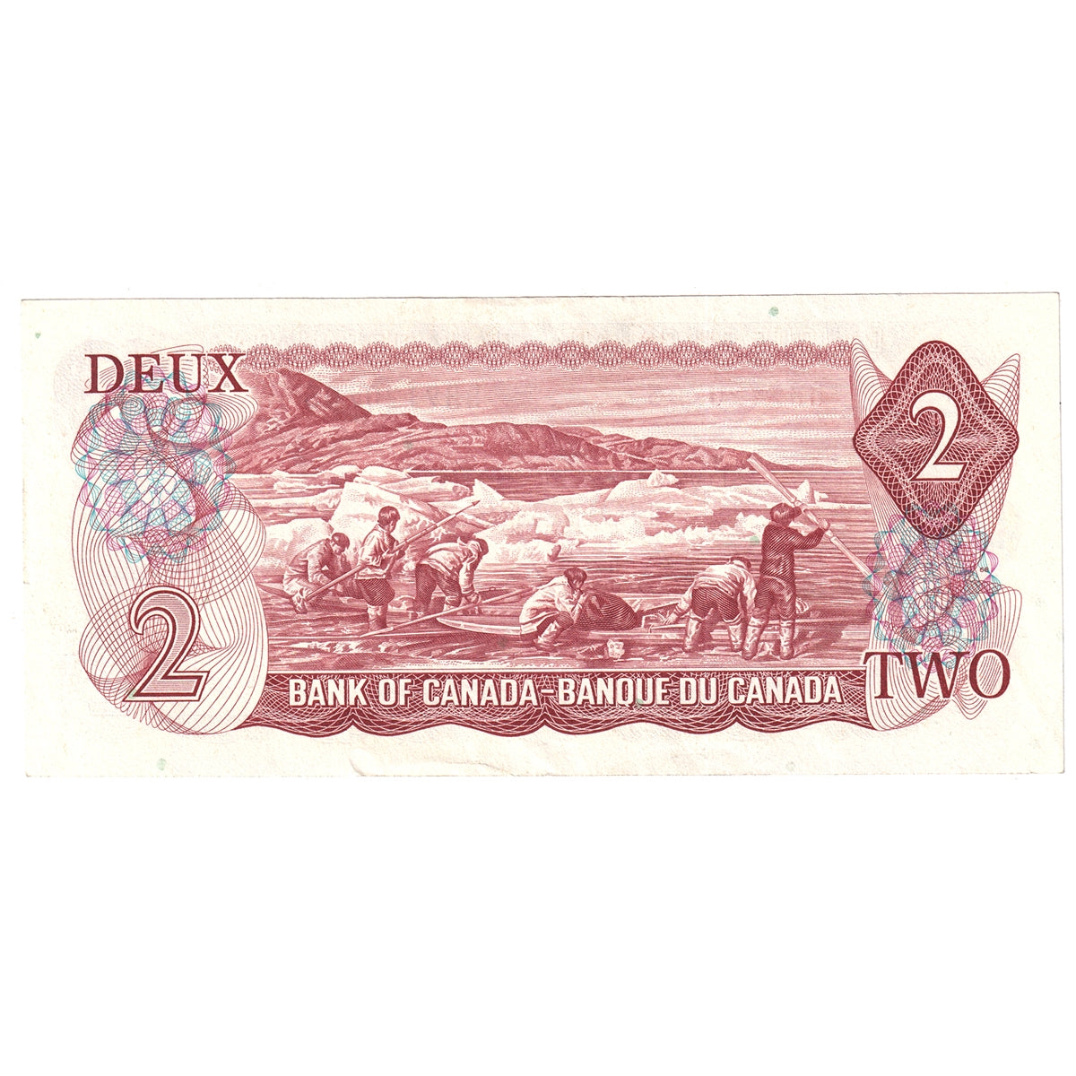 BC-47a 1974 Canada $2 Lawson-Bouey, RR, Almost Uncirculated (AU50)
