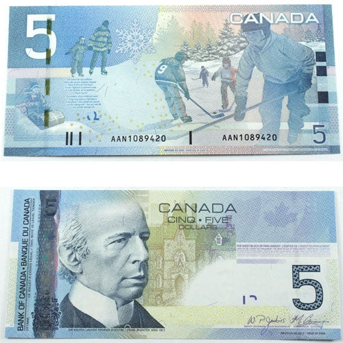 BC-67bA 2009 Canada $5 Jenkins-Carney, AAN (1.04-1.16), Choice Uncirculated (CUNC63)