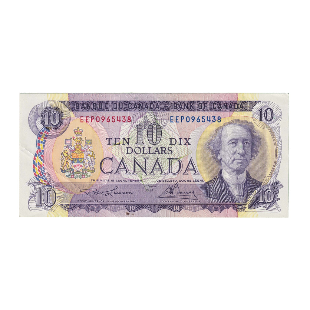 BC-49c-i 1971 Canada $10 Lawson-Bouey, EEP, Circ