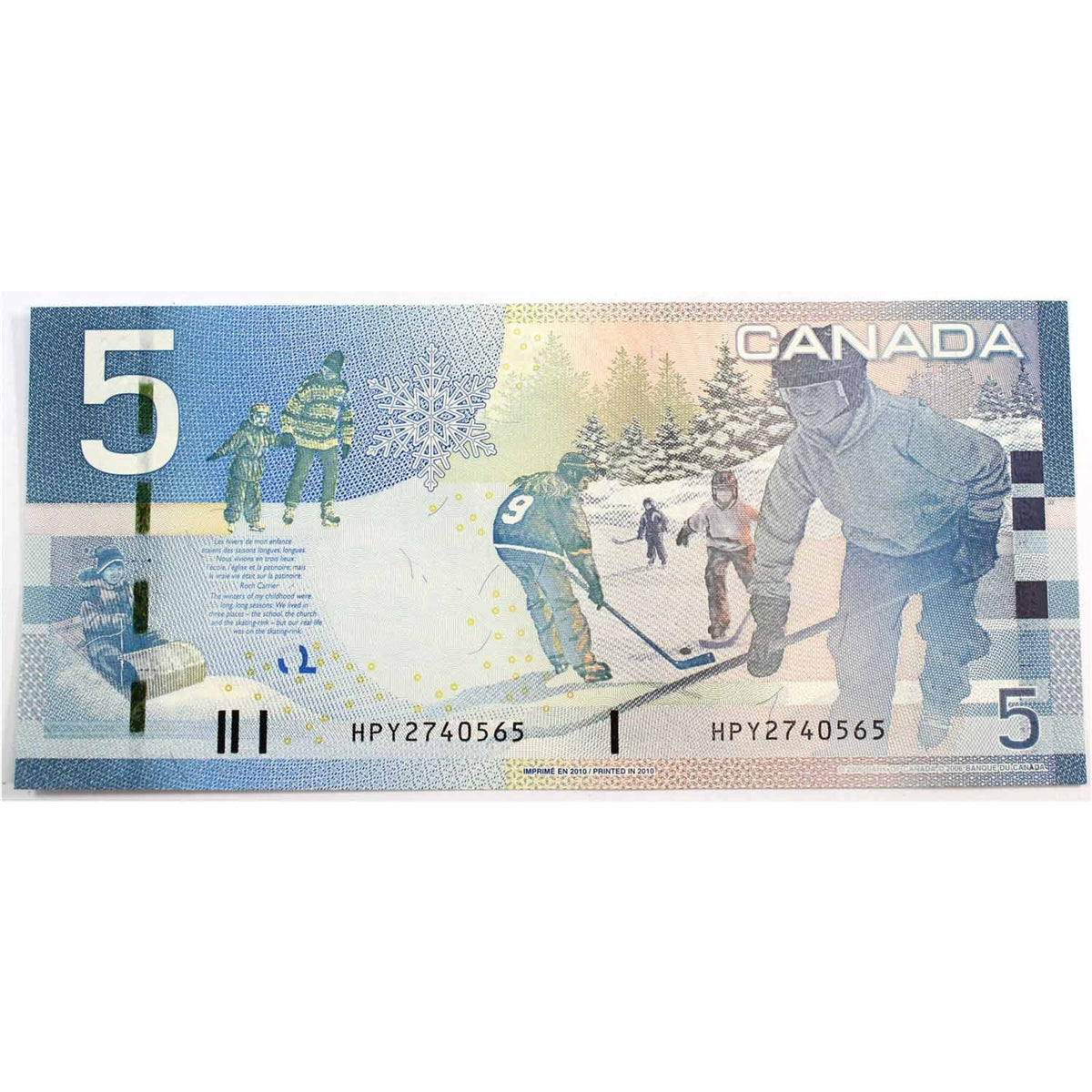 BC-67b-i 2010 Canada $5 Jenkins-Carney, HPY, Choice Uncirculated (CUNC63)