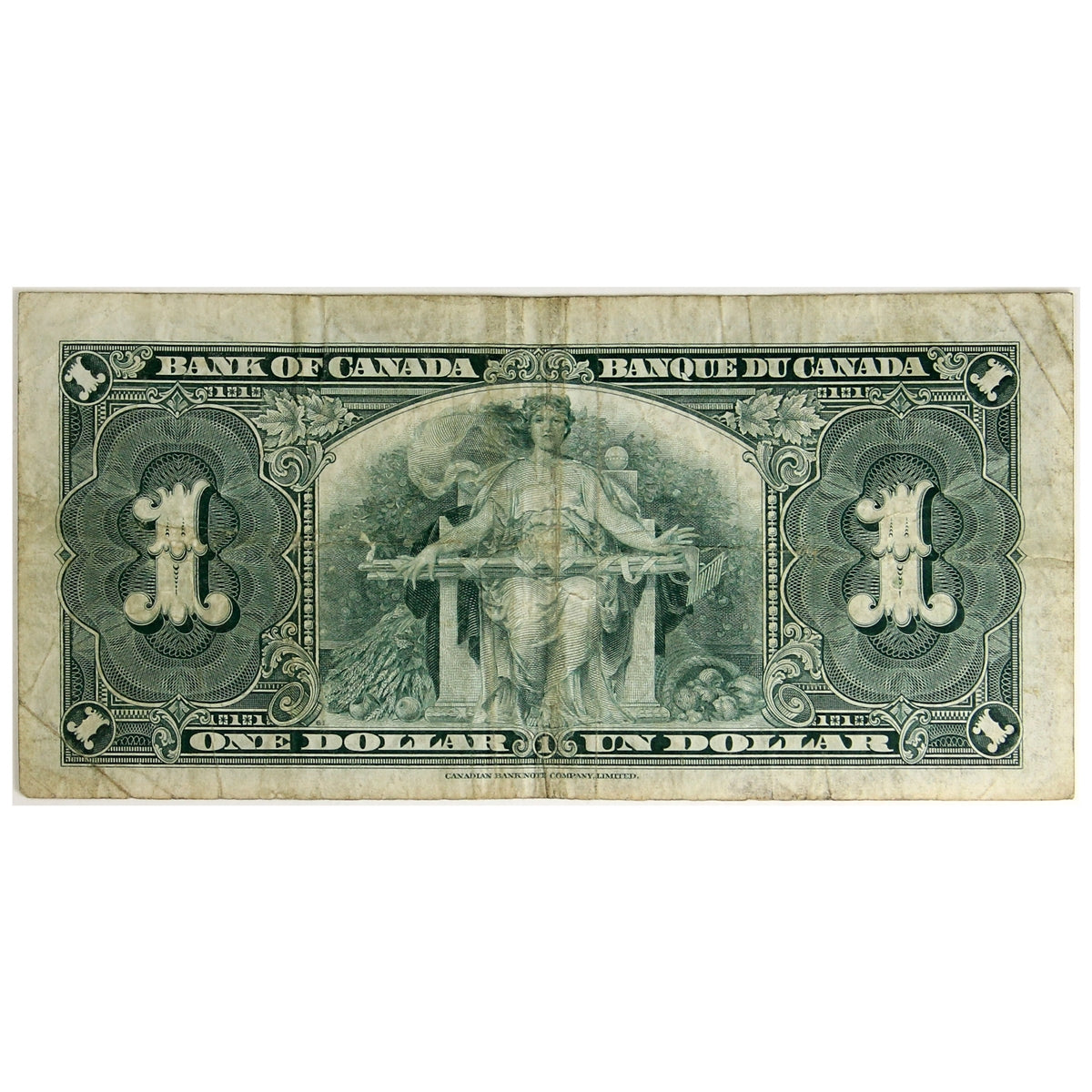 BC-21d 1937 Canada $1 Coyne-Towers, C/N, F-VF
