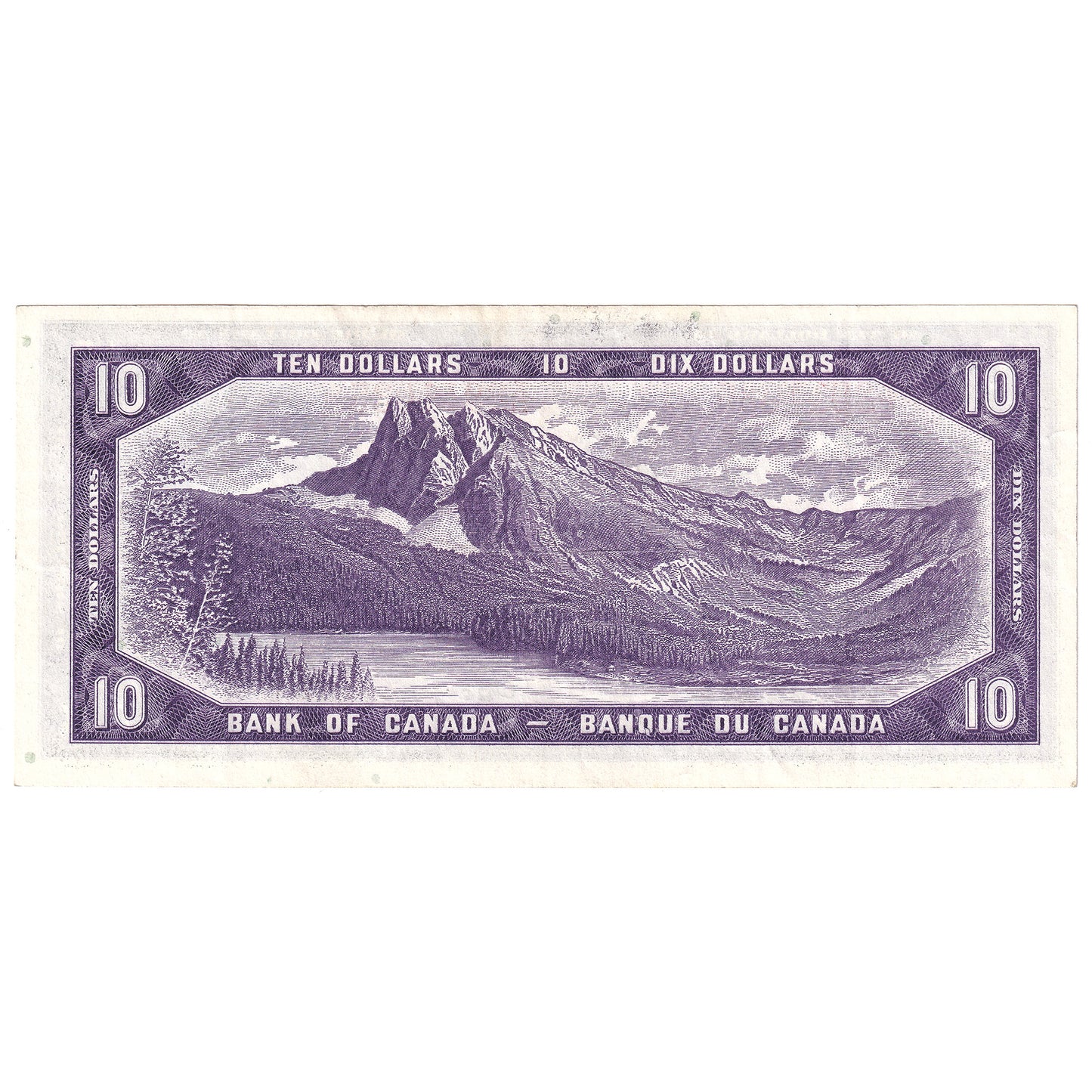 BC-40a 1954 Canada $10 Beattie-Coyne, X/D, VF-EF