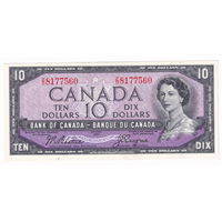BC-40a 1954 Canada $10 Beattie-Coyne, Z/D, AU-UNC