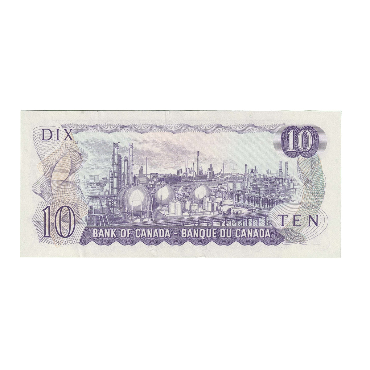 BC-49d 1971 Canada $10 Crow-Bouey, ETR, AU-UNC (AU55)