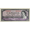 BC-40b 1954 Canada $10 Beattie-Rasminsky, E/T, VF-EF (VF30)