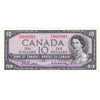 BC-40b 1954 Canada $10 Beattie-Rasminsky, I/V, Almost Uncirculated (AU50)