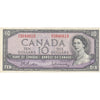 BC-40b 1954 Canada $10 Beattie-Rasminsky, P/V, VF