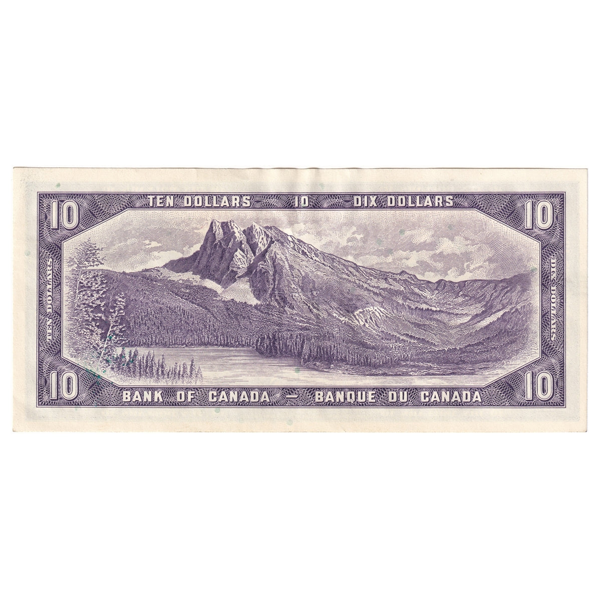 BC-40b 1954 Canada $10 Beattie-Rasminsky, Z/T, AU