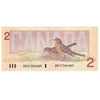 BC-55b 1986 Canada $2 Thiessen-Crow, BBG, AU-UNC (AU55)