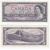 BC-40bA 1954 Canada $10 Beattie-Rasminsky, *B/D, Very Fine (VF20)