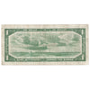 BC-29b 1954 Canada $1 Beattie-Coyne, Devil's Face, L/A, Very Good (VG8)