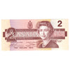 BC-55b 1986 Canada $2 Thiessen-Crow, BGL, Almost Uncirculated (AU50)