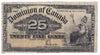 DC-15c 1900 Dominion 25 cent Shinplaster Saunders, CIRC