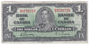 BC-21c 1937 Canada $1 Gordon-Towers, B/M, CIRC
