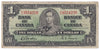 BC-21c 1937 Canada $1 Gordon-Towers, C/L, CIRC