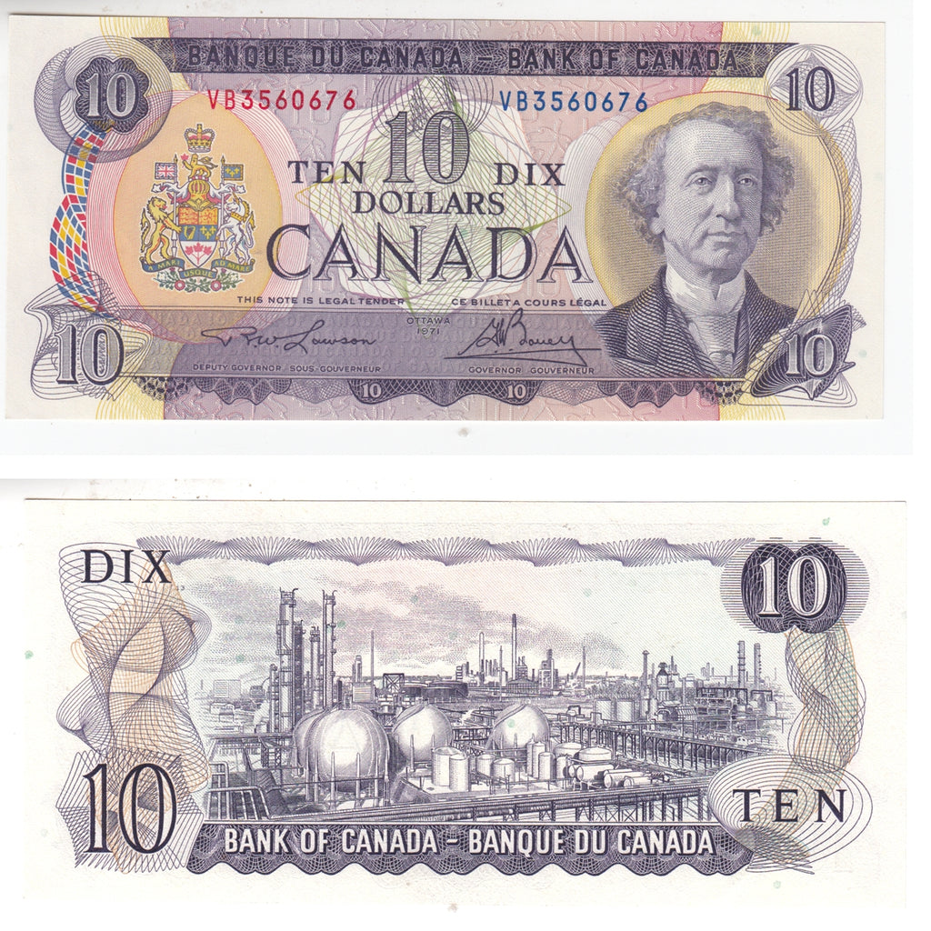 BC-49c 1971 Canada $10 Lawson-Bouey, VB, Uncirculated (MS60)