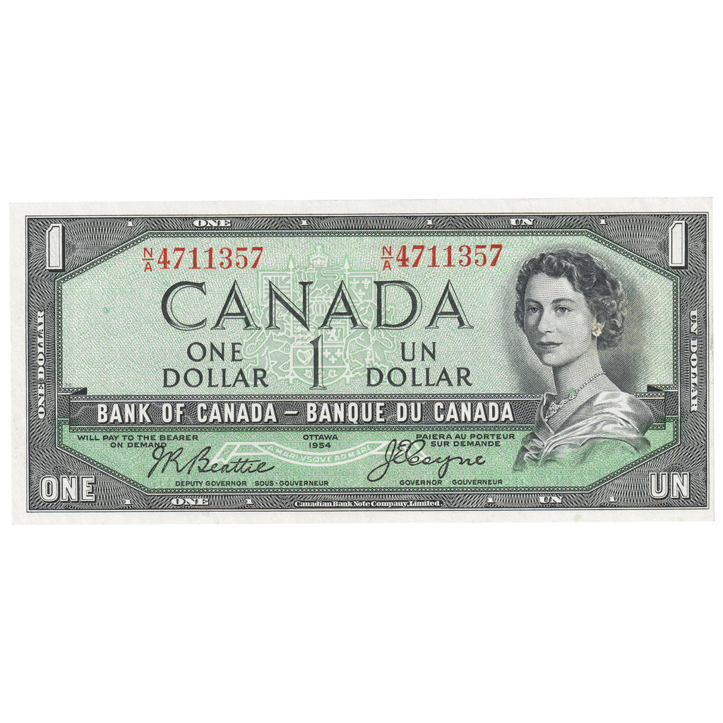 BC-29b 1954 Canada $1 Beattie-Coyne, Devil's Face, N/A, EF