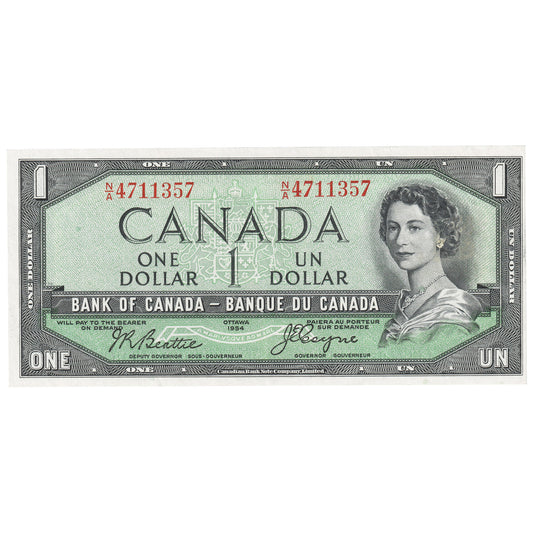 BC-29b 1954 Canada $1 Beattie-Coyne, Devil's Face, N/A, EF