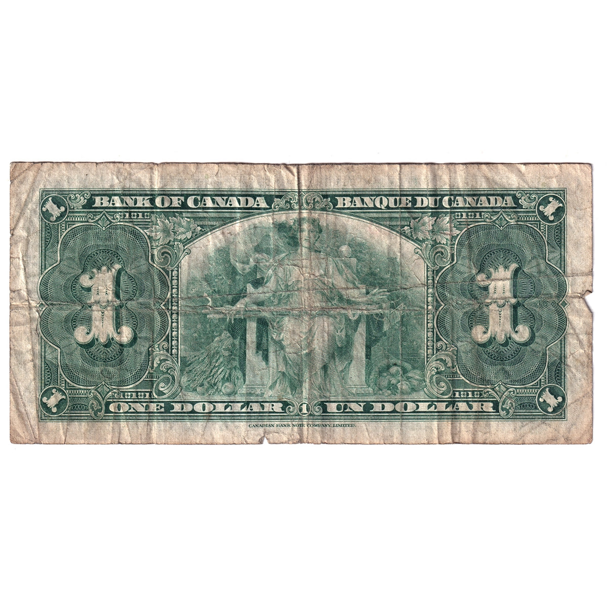 BC-21c 1937 Canada $1 Gordon-Towers, K/M, CIRC