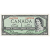 BC-29b 1954 Canada $1 Beattie-Coyne, Devil's Face, P/A, EF