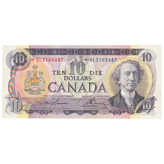 BC-49cA 1971 Canada $10 Lawson-Bouey, *VL, EF