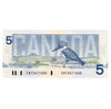 BC-56a 1986 Canada $5 Crow-Bouey, ENY, AU-UNC (AU55)