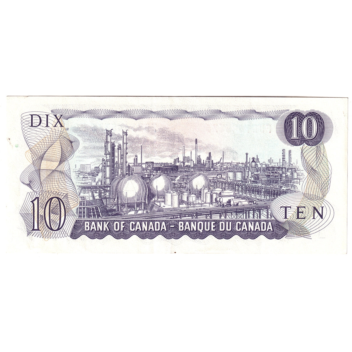 BC-49e 1971 Canada $10 Thiessen-Crow, FDE, CIRC