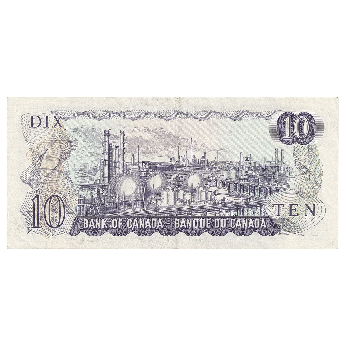 BC-49e 1971 Canada $10 Thiessen-Crow, FDM, CIRC