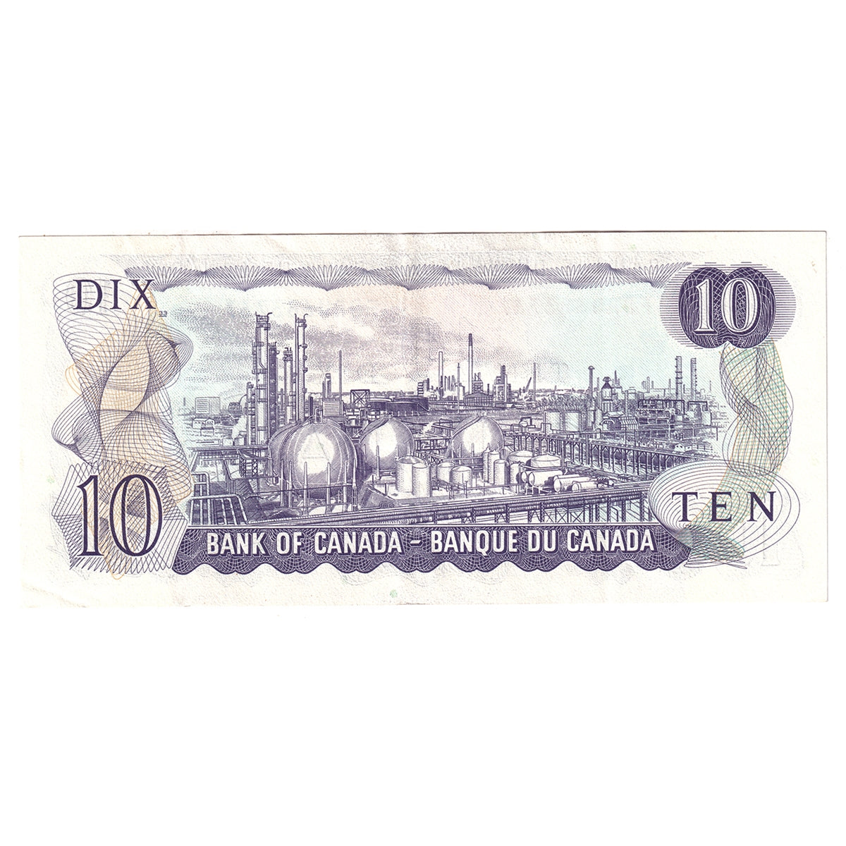 BC-49e 1971 Canada $10 Thiessen-Crow, FDR, CIRC