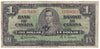 BC-21c 1937 Canada $1 Gordon-Towers, U/A, CIRC
