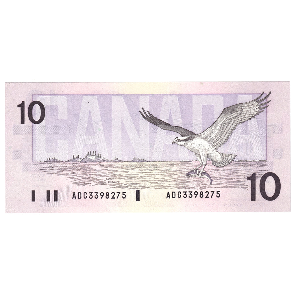 BC-57a 1989 Canada $10 Thiessen-Crow, ADC, Choice Uncirculated (CUNC63)