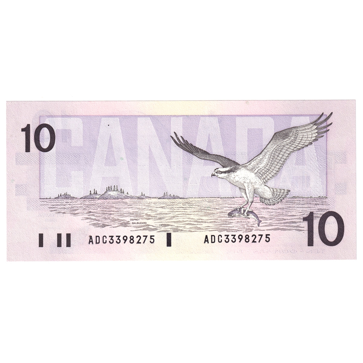 BC-57a 1989 Canada $10 Thiessen-Crow, ADC, Choice Uncirculated (CUNC63)