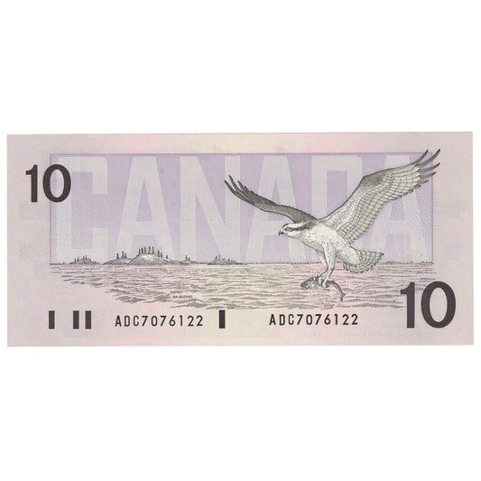 BC-57a 1989 Canada $10 Thiessen-Crow, ADC, UNC